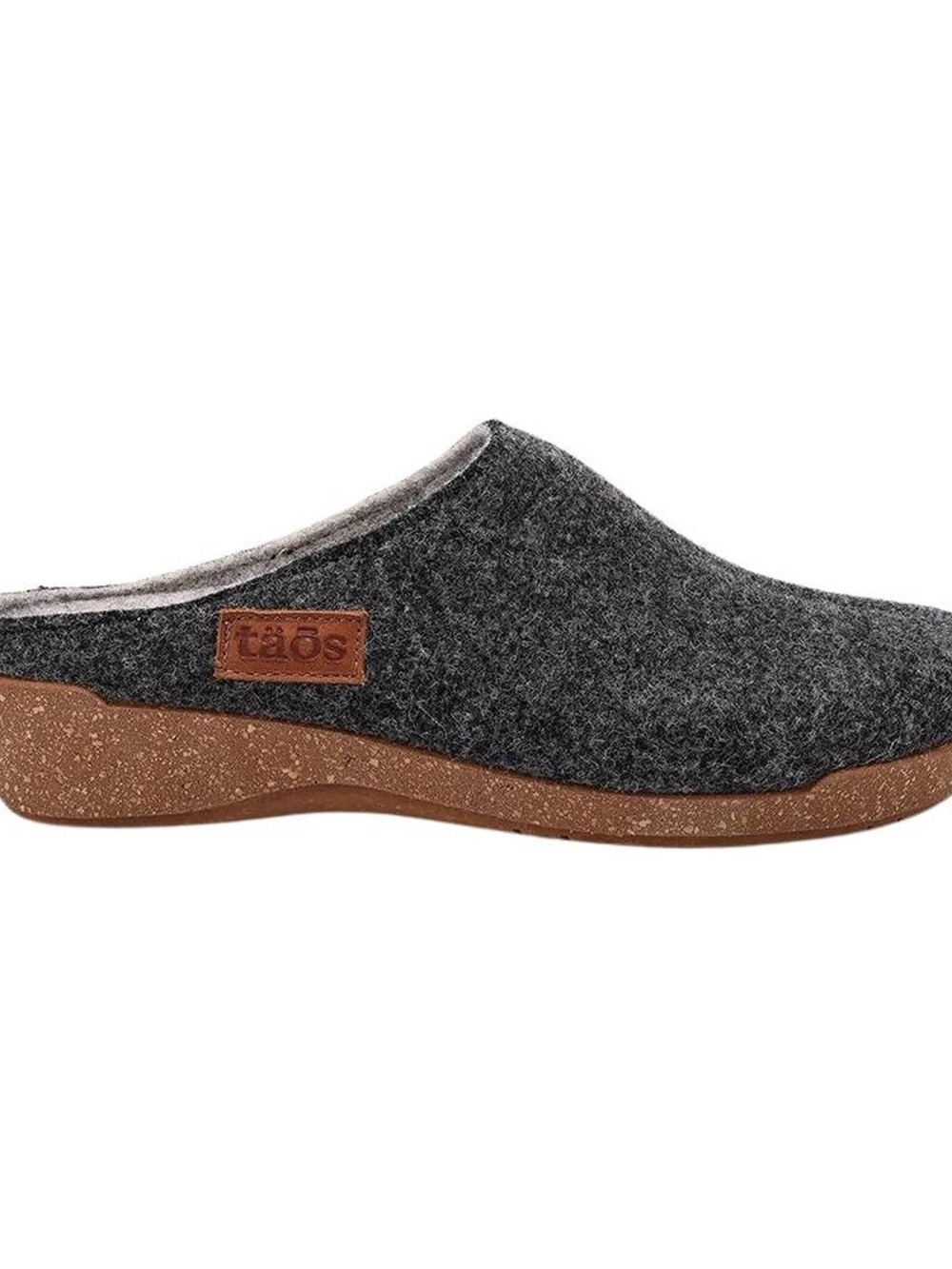 Taos Women's Woollery Clog Slipper Charcoal Wool Slip On Sz 5.5